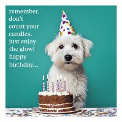 Birthdsy candles glow - 6.5x6.5