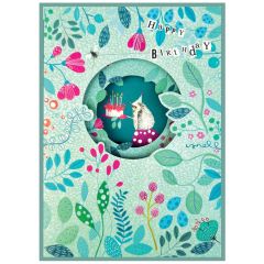 Foldout, Birthday, hedgehog - 5x7