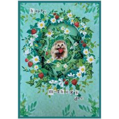 Foldout, Mothers Day, hedgehog - 5.5x5.5