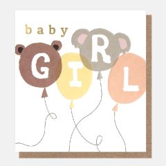 Baby girl, balloons - 5x5