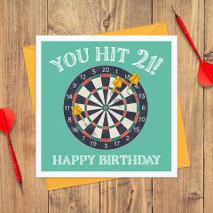 21, birthday darts - 6x6