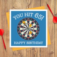 65, birthday darts - 6x6