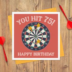 75, birthday darts - 6x6