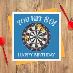 80, birthday darts - 6x6