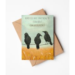 Congrats, something to crow about - 4x6