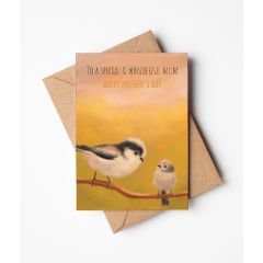 Special and wonderful Mum, birds - 4x6