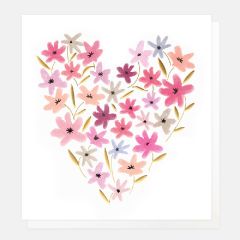 Floral heart - 5x5