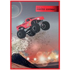 Birthday, monster truck - 5x7