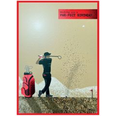 Birthday, Golfer - 5x7