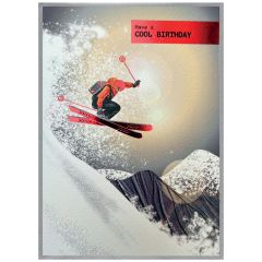 Birthday, Skier - 5x7