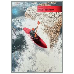 Birthday, canoeist - 5x7