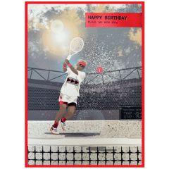 Birthday, tennis - 5x7
