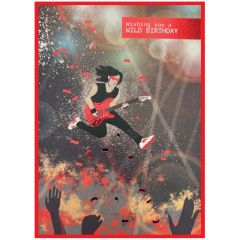 Wild birthday, rock star - 5x7