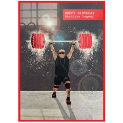Birthday legend, weightlifter - 5x7