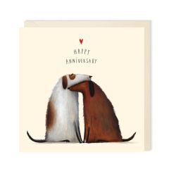 Anniversary Two Dogs - 6x6