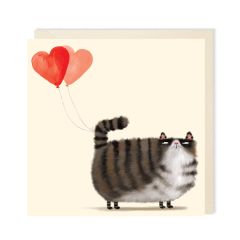 Grumpy Love Cat - 6x6