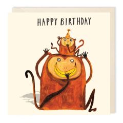 Birthday, monkey - 6x6