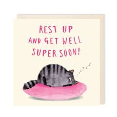 Get Well, cat - 6x6