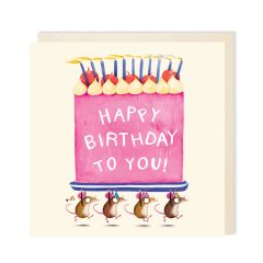 Happy Birthday, cake - 6x6