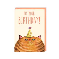 Birthday Ginger Cat - 4x6