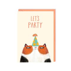 Lets Party Cat - 4x6