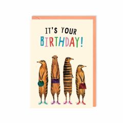 Birthday Meerkats - 4x6
