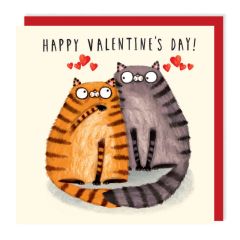 Valentines, cats - 6x6