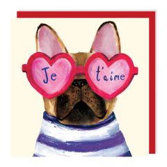 Valentines, frenchie - 6x6