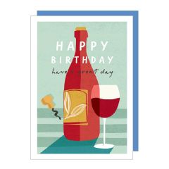 Happy birthday, red wine - 5x7