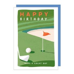Happy birthday, great day golfing - 5x7