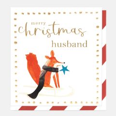 Husband, Merry Christmas, fox - 5x5