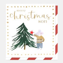 Son, Merry Christmas, tree - 5x5