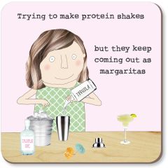 Coaster, protein shakes - 4x4