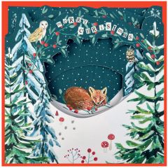 Foldout, fox resting - 5.5x5.5