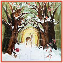 Advent calendar card, deer - 5.5x5.5