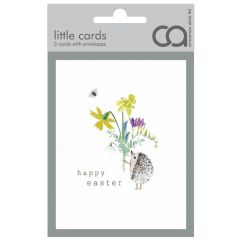 Pk of 5, Happy Easter, Hedgehog - 3x4