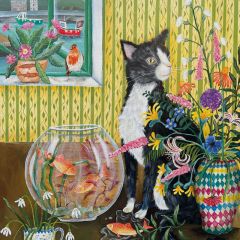 The Fisherman Cat - 6x6