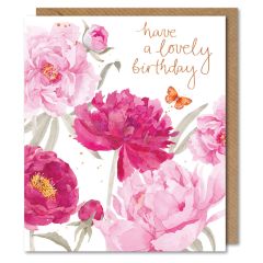 Happy Birthday, peonies - 5.5x6.25