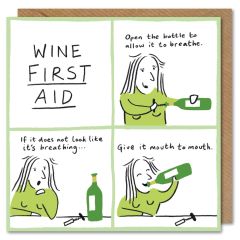 First aid, wine - 6x6