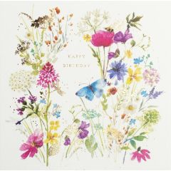 Birthday, wild flowers - 6x6