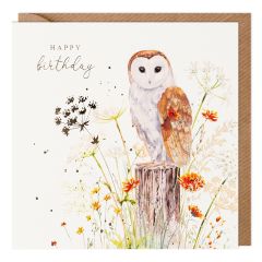 Birthday, barn owl - 6x6