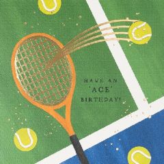 Ace birthday, tennis - 6x6