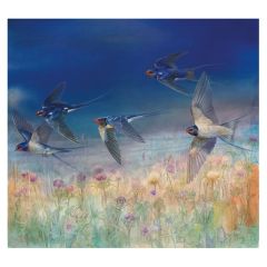 Evening Swallows - 6x6