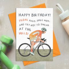 Pedal hard and smile - 4x6