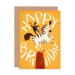 Happy Birthday Zebra - 4x6