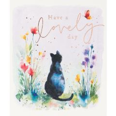 Birthday, lovely, cat - 5.5x6.25