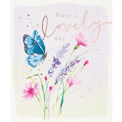 birthday, lovely, butterfly - 5.5x6.25