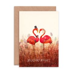 Wedding Wishes Flamingo - 4x6