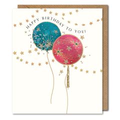 Happy Birthday, balloons - 5.5x6.25