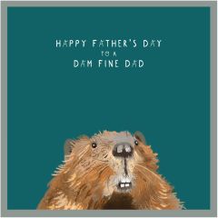 Happy Fathers Day, beaver - 5.5x5.5